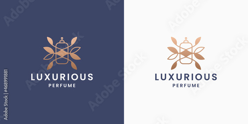 nature fragrant logo design for natural perfume cosmetic