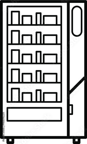 Freezer outline icon. Thin line style from icons collection. Pixel perfect Vector illustration.