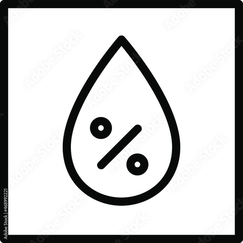 Humidity Sensor outline icon. Thin line style from sensors icons collection. Pixel perfect Vector illustration.