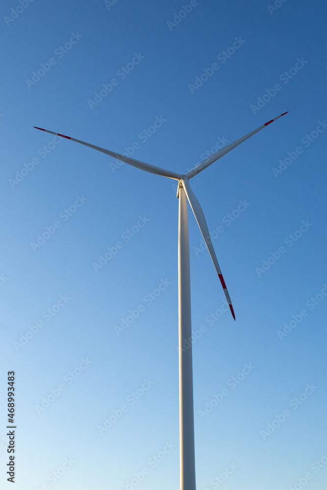 wind turbine on sky background wind turbine on sky background