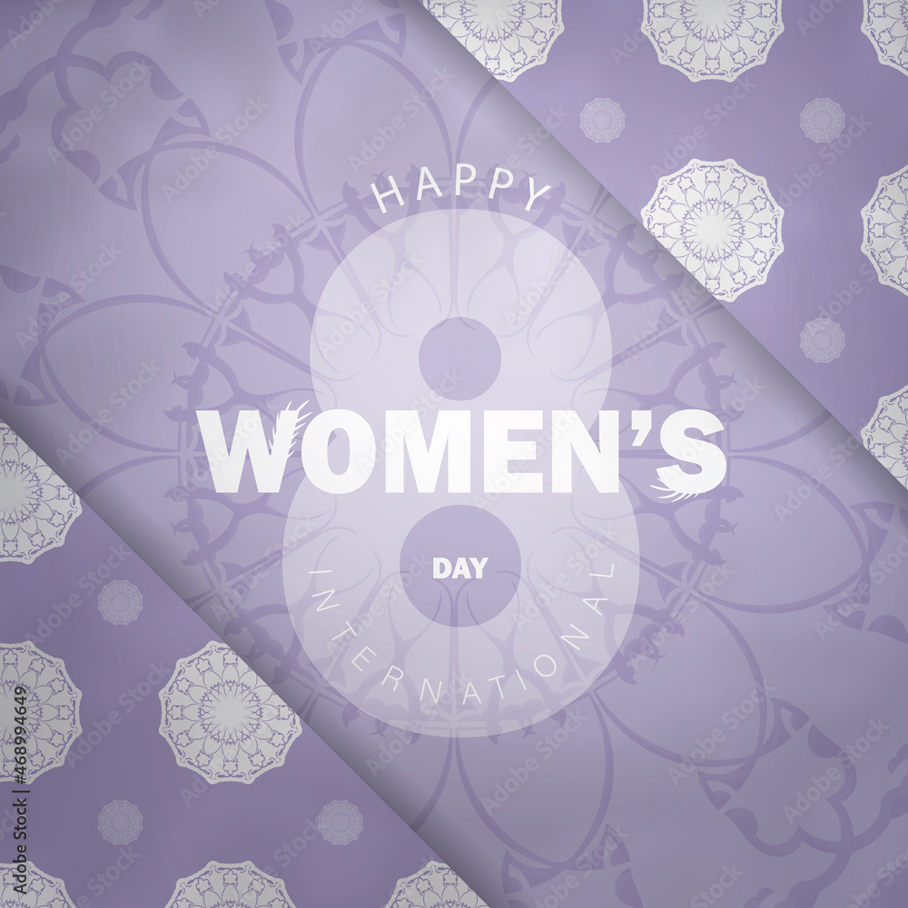 Festive Brochure 8 March purple with winter white ornament Festive Brochure 8 March purple with winter white ornament