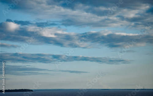 Beautiful blue sky and clouds natural background