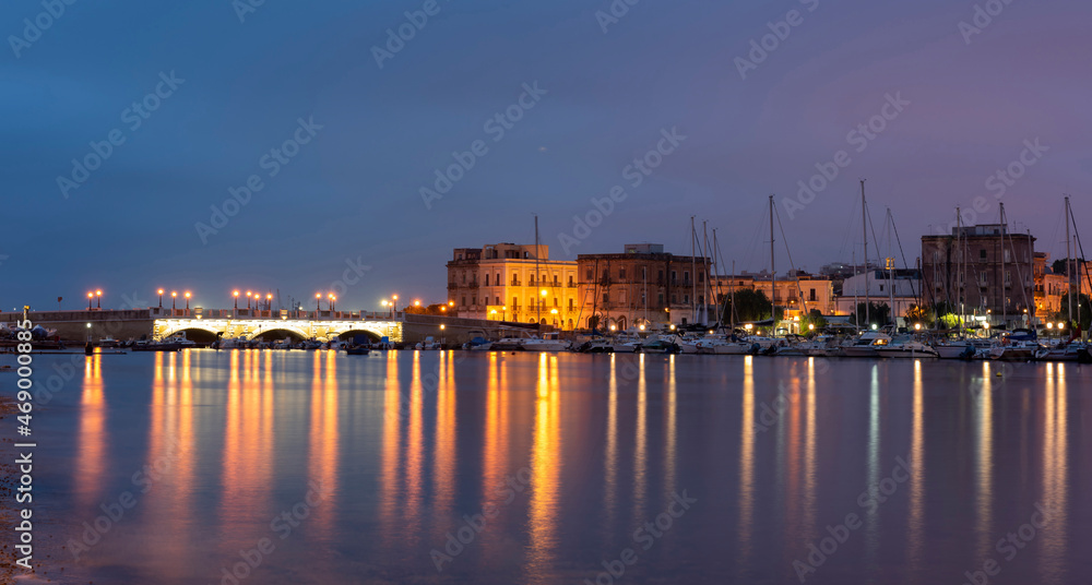 Sea port of Taranto, Italy