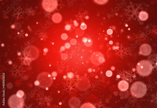 Defocused light on bright background. Abstract holiday background