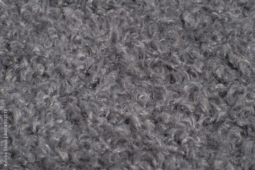 curly fur. gray faux fur. eco lamb wool. gray wool curly fur. gray faux fur. eco lamb wool. gray wool