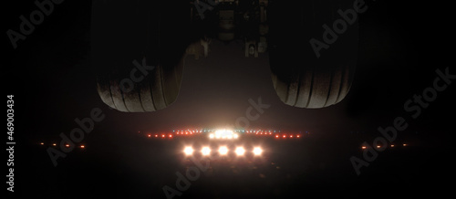 Aircraft Landing On Runway