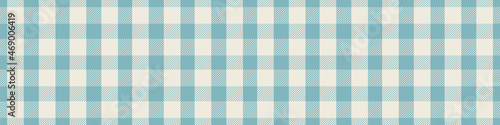 Gender neutral seamless plaid vector border. Gingham baby color checker background. Woven tweed all over print. 