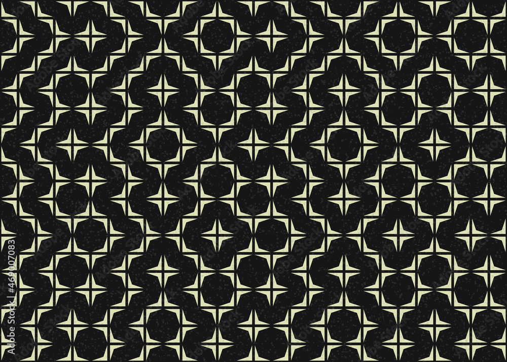Fototapeta premium Abstract Geometric Pattern generative computational art illustration