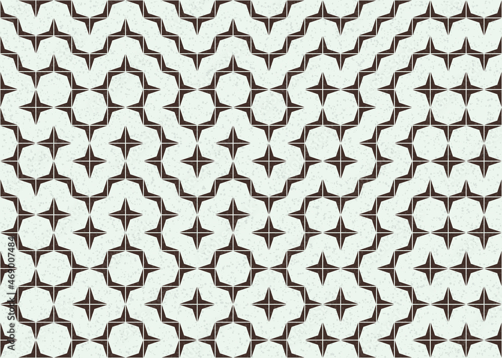 Naklejka premium Abstract Geometric Pattern generative computational art illustration