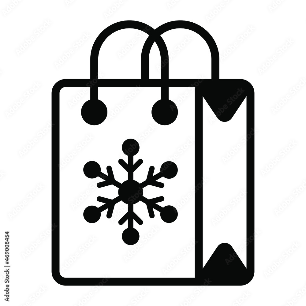 shopping icon, modern style Christmas and New Year line icon, Isolated winter holiday symbols shopping icon, modern style Christmas and New Year line icon, Isolated winter holiday symbols