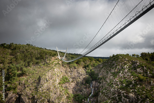 Ponte 516 Arouca - pedestrian suspension bridge at Arouca Geopark, Vilarinho Areinho, Municipality of Arouca, Aveiro District, Portugal photo