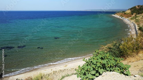 ANZAC cove site and beach of World War I landing of the ANZACs on the Gallipoli peninsula in Canakkale region, Turkey. photo