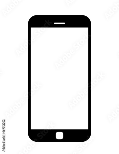 Icône téléphone. Illustration vectorielle. Design plat.