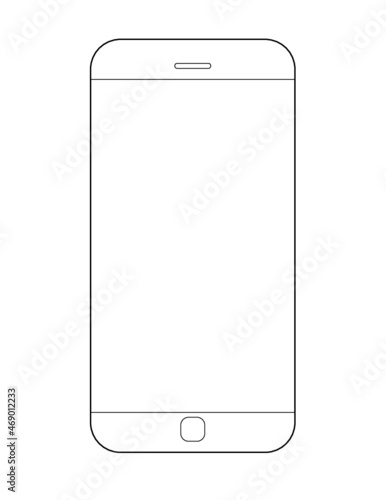 Icône téléphone. Illustration vectorielle. Design plat.