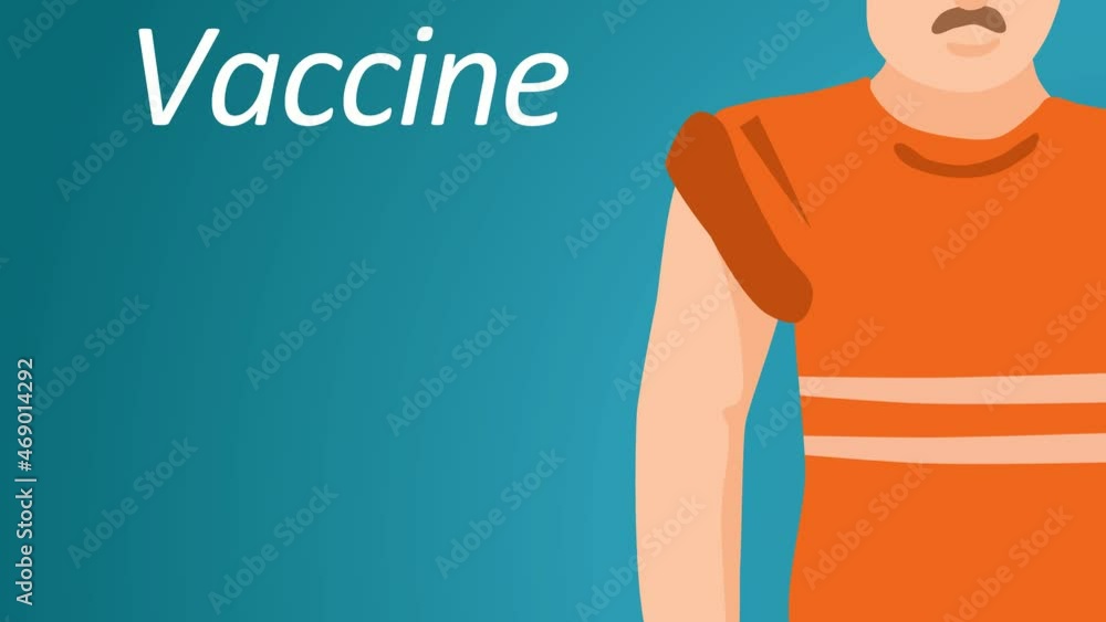 A doctor injecting vaccine to a man. A doctor injecting vaccine to a man.
