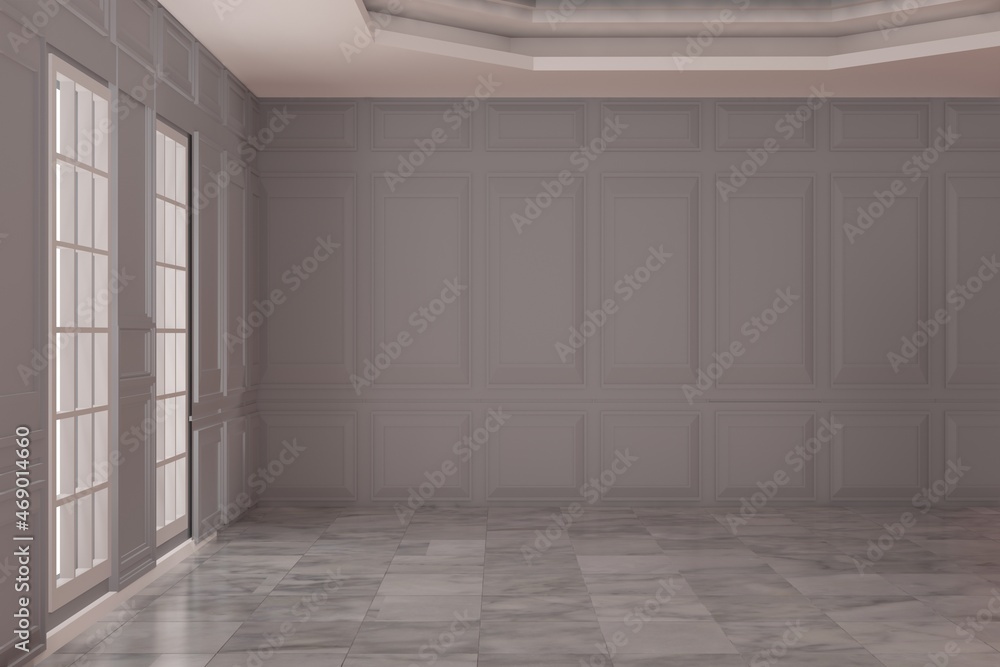Empty room design interior 3d render
Empty room design interior 3d render