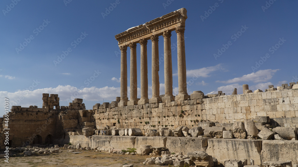 Temple of Jupiter. Ruins of Baalbek. Lebanon
