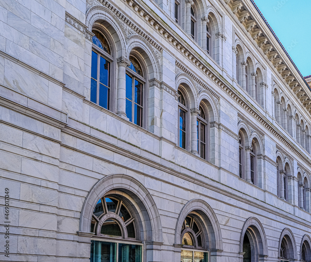 Obraz premium Stone Details on Old Building