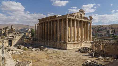 Temple of Bacchus. Ruins of Baalbek. Lebanon