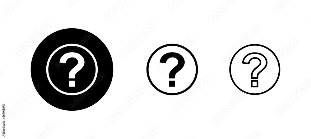 Question icons set. question mark sign and symbol Question icons set. question mark sign and symbol