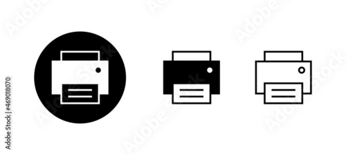 Print icons set. printer sign and symbol