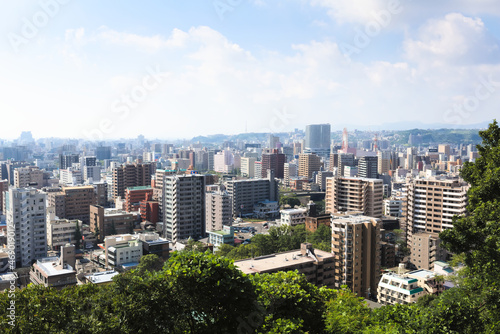 城山から見る鹿児島市天文館方面	