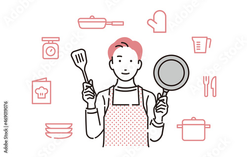 お料理男性
