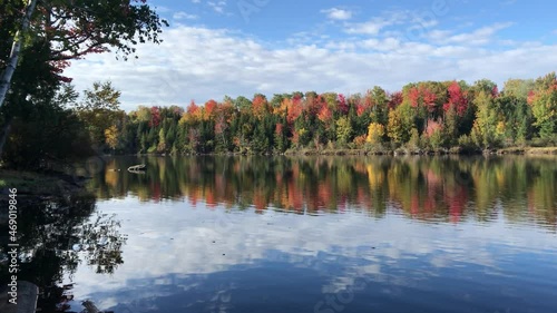 Lakeside Water Ripples & Autumn Reflections