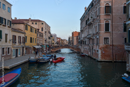 Canal in Venice Italy. © Shinji