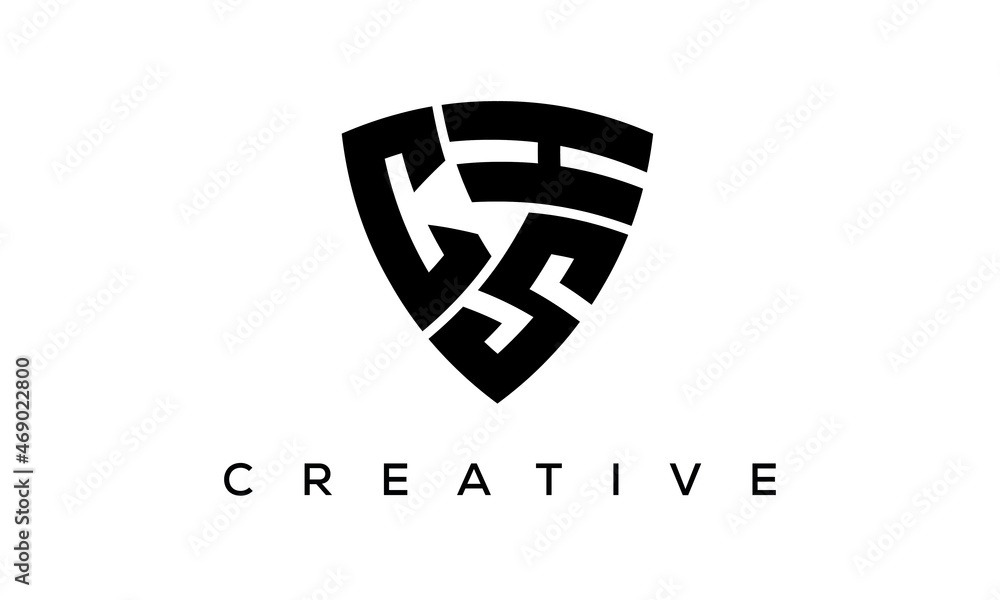 CSH letters logo, security Shield logo vector CSH letters logo, security Shield logo vector
