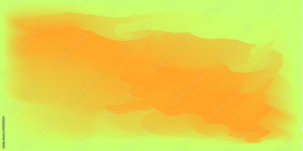 abstract orange watercolor background with splashes