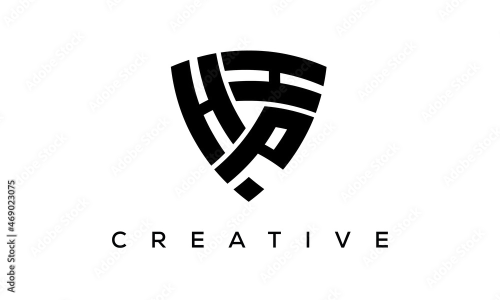HPH letters logo, security Shield logo vector HPH letters logo, security Shield logo vector
