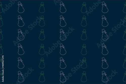 Seamless Christmas pattern snowman.snowman seamless backgrounds design. Vector illustration.Merry Christmas Corporate Holiday cards.
