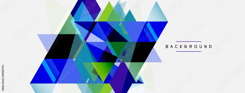 Mosaic triangles geometric background. Techno or business concept, pattern for wallpaper, banner, background, landing page Mosaic triangles geometric background. Techno or business concept, pattern for wallpaper, banner, background, landing page