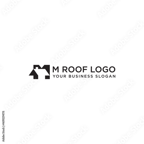M ROOF LOGO DESIGN VECTOR.