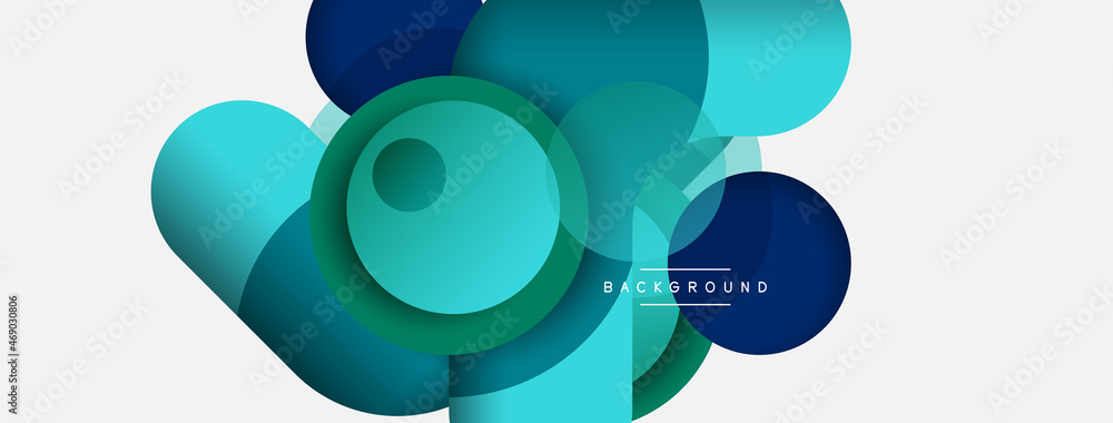 Vector round shapes circles minimal geometric background. Vector illustration for wallpaper banner background or landing page Vector round shapes circles minimal geometric background. Vector illustration for wallpaper banner background or landing page