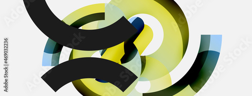 Circle abstract background. Vector illustration for wallpaper banner background card or landing page