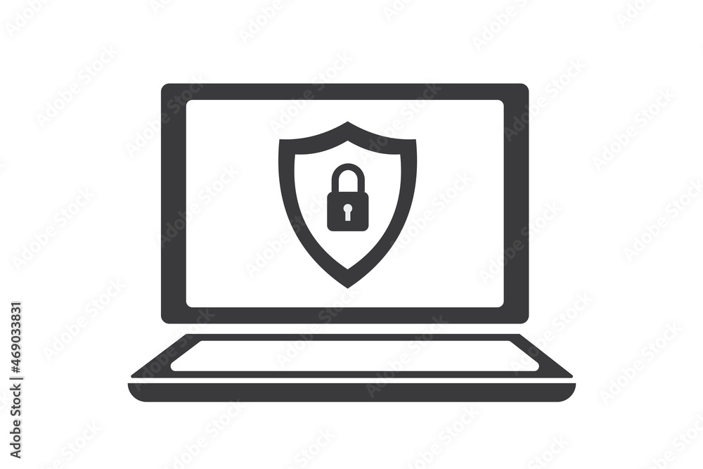 Data protection, internet security concept, infographic. Network secure ...