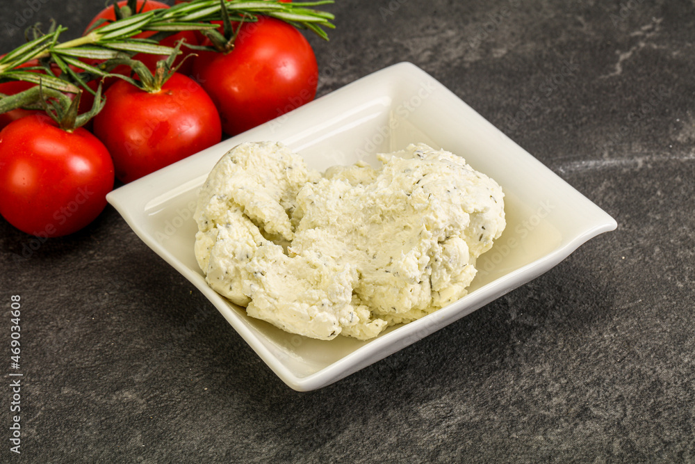 Soft cream cheese with herbs Soft cream cheese with herbs