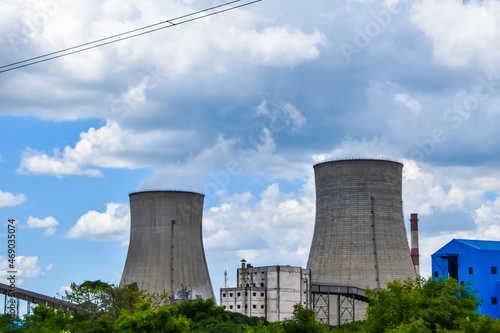 Cooling tower of thermal power plant at neyveli, India
