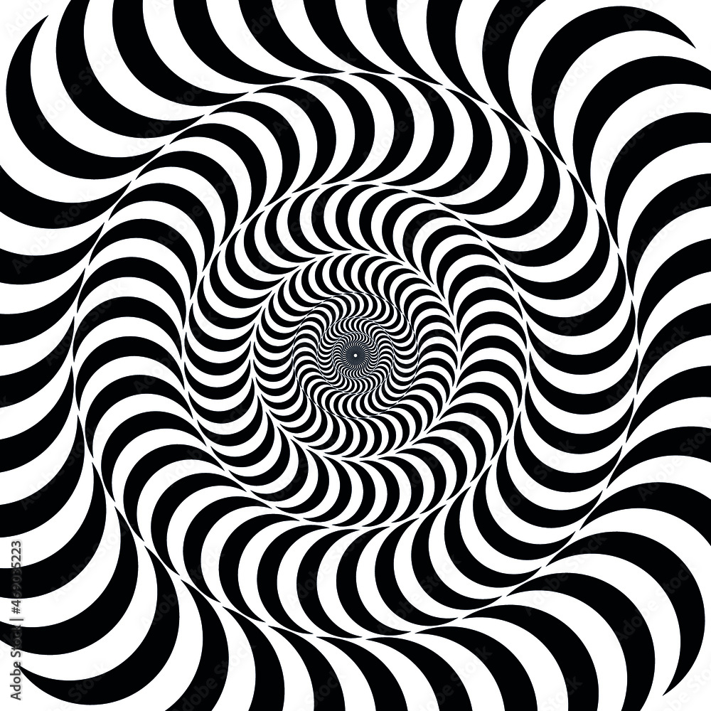 Fototapeta premium Psychedelic optical illusion background design