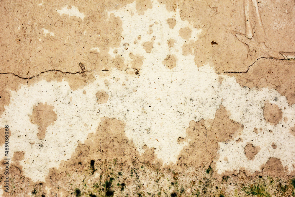 Stains on the surface of old walls or concrete for the background, old paint peeling off old walls. Stains on the surface of old walls or concrete for the background, old paint peeling off old walls.