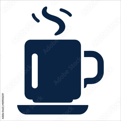 Coffee break or coffee cup icon