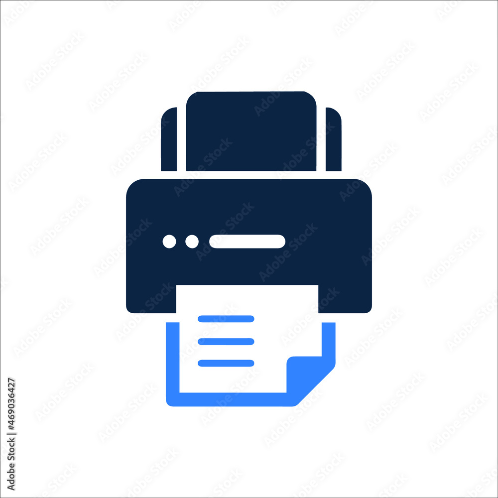 Office supplies or printing icon Office supplies or printing icon