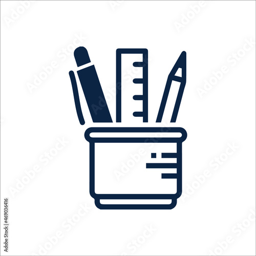 Office supplies or education icon