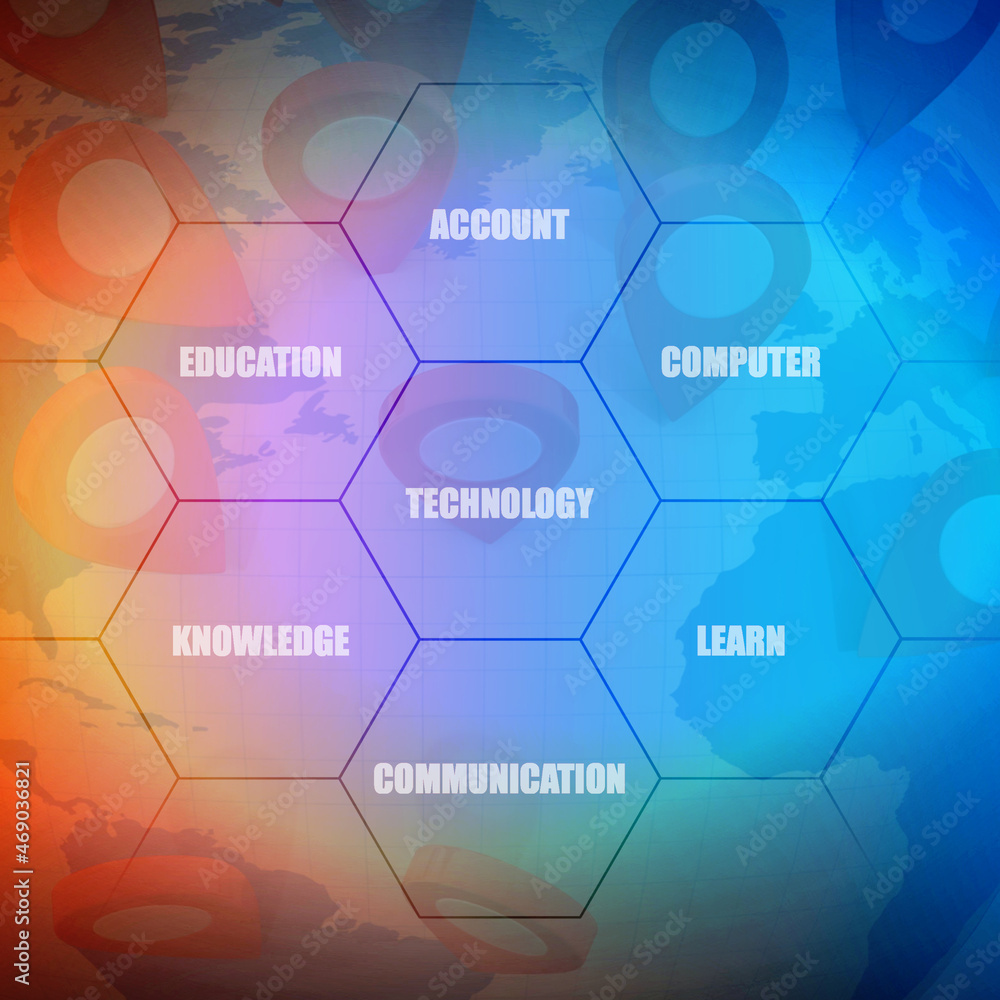 2D Digital Abstract Business Networking background 2D Digital Abstract Business Networking background