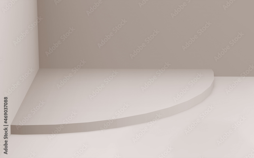 Abstract 3d brown color cylinder podium minimal studio background. Abstract 3d brown color cylinder podium minimal studio background.