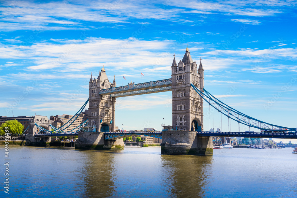 The Tower Bridge at London city