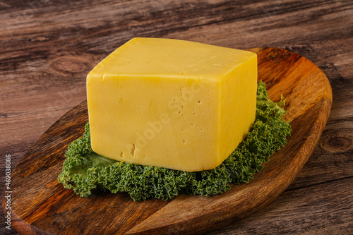 Yellow tilsiter cheese dairy product photo