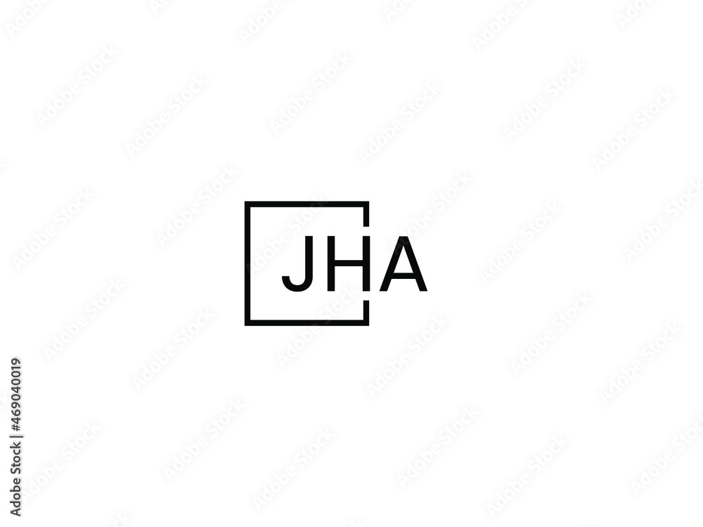 JHA letter initial logo design vector illustration JHA letter initial logo design vector illustration